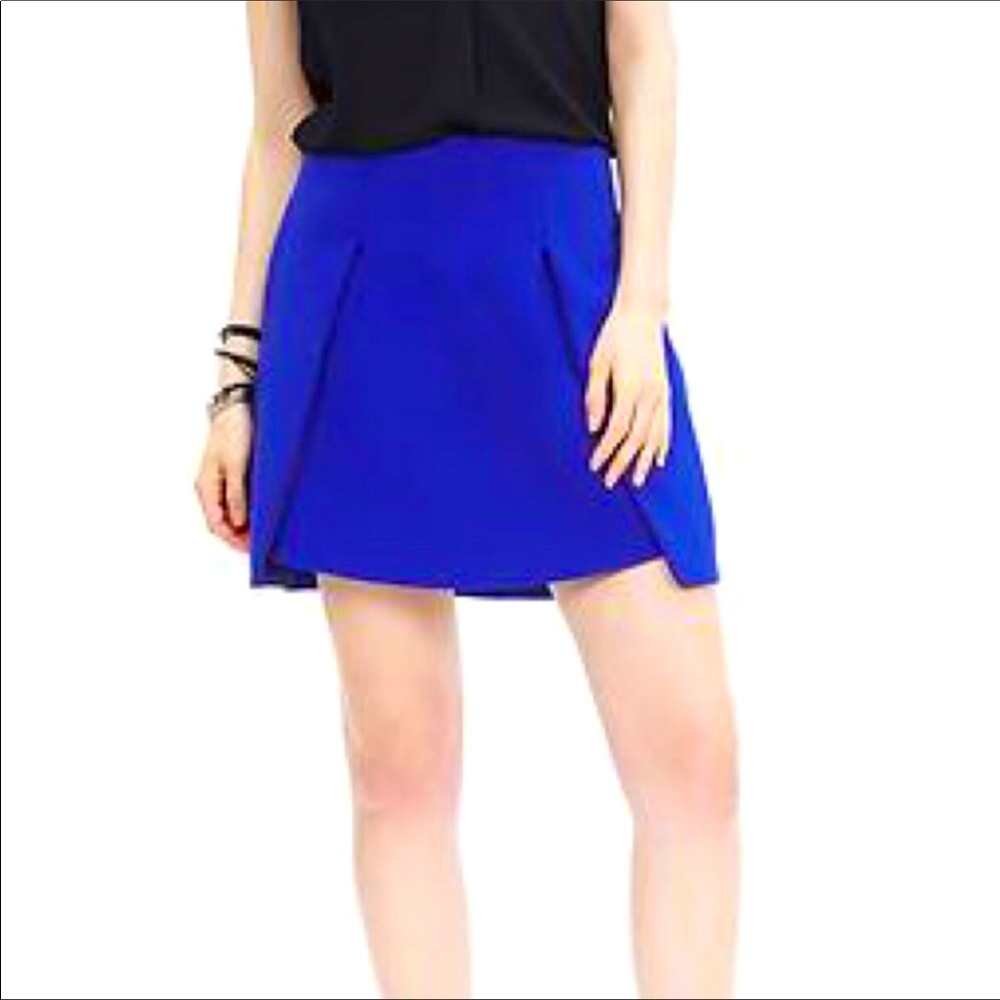 NWT Banana Republic Cobalt Blue Mini Skirt - Sz 6